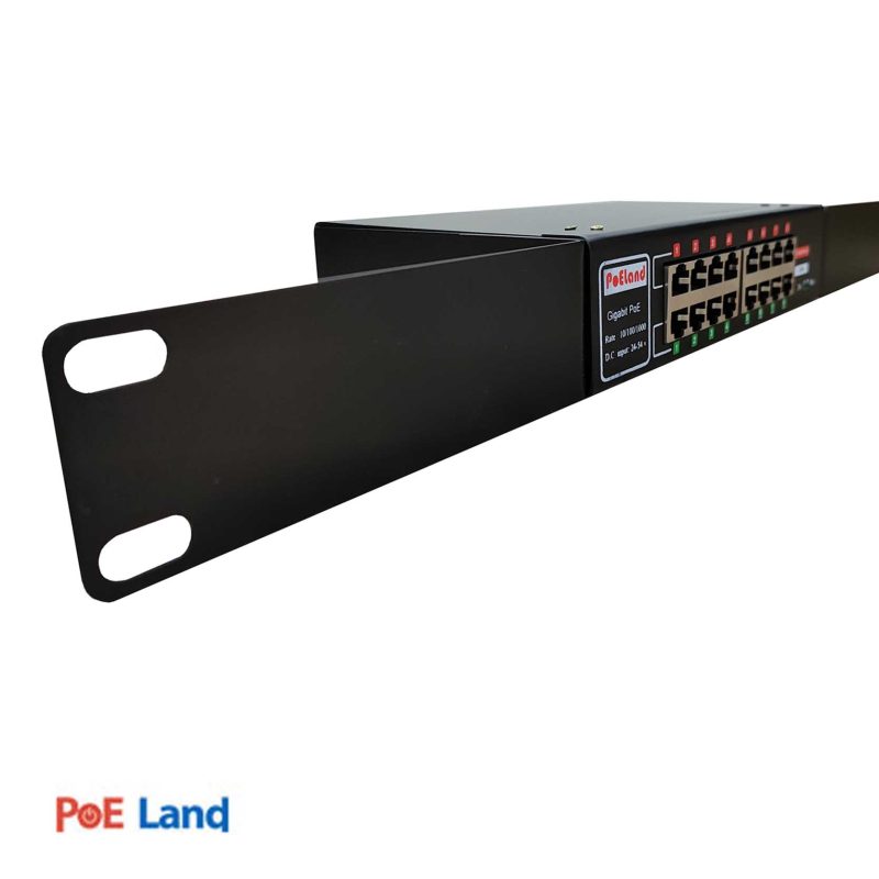 PoE injector 8 port gig Left